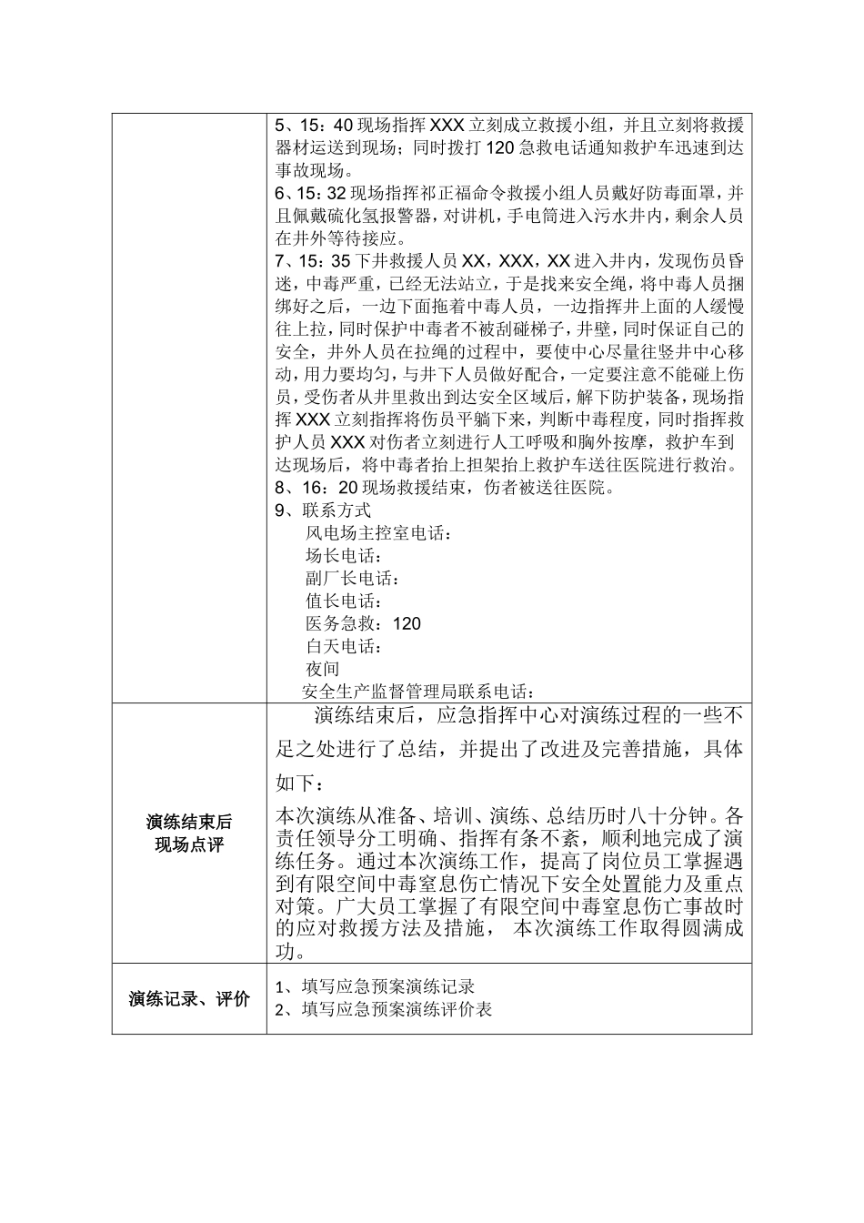 有限空间中毒窒息伤亡事故应急演练_第3页