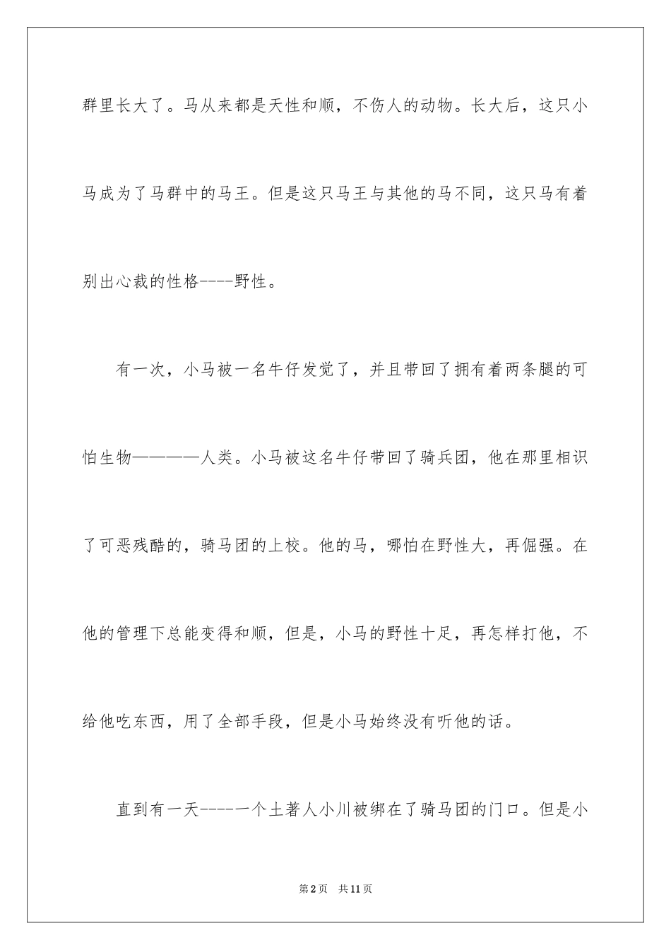 2024《小马王》观后感_3_第2页