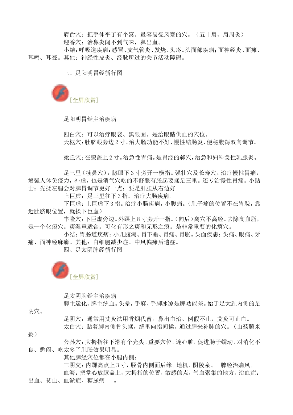 最全的人体穴位经络图_第2页