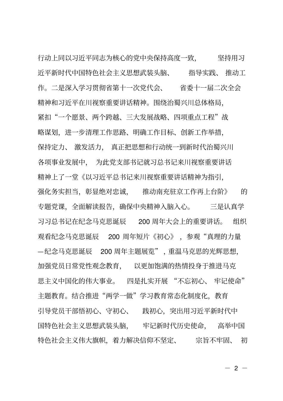 2018年支部工作总结_第2页