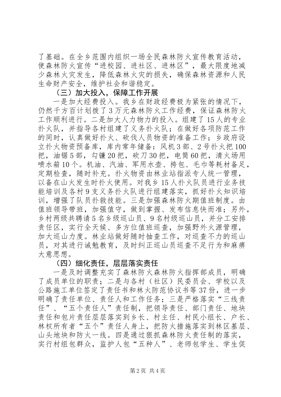 乡镇年度森林防火工作总结 (3)_第2页