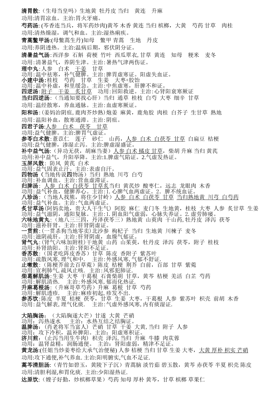 方剂方便记忆_第2页