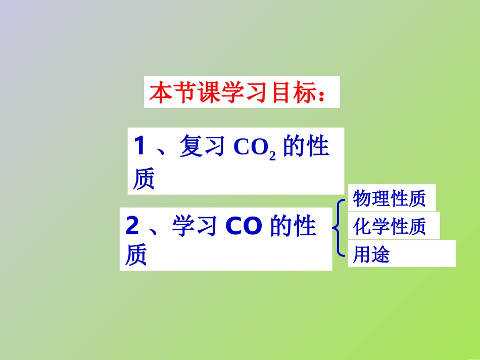 课题3二氧化碳和一氧化碳（第二课时）2_第2页