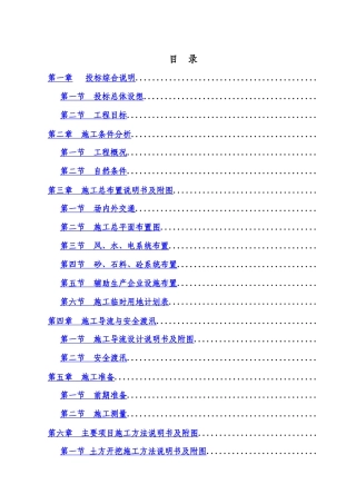 防洪二期工程C2标段工程施工组织设计方案