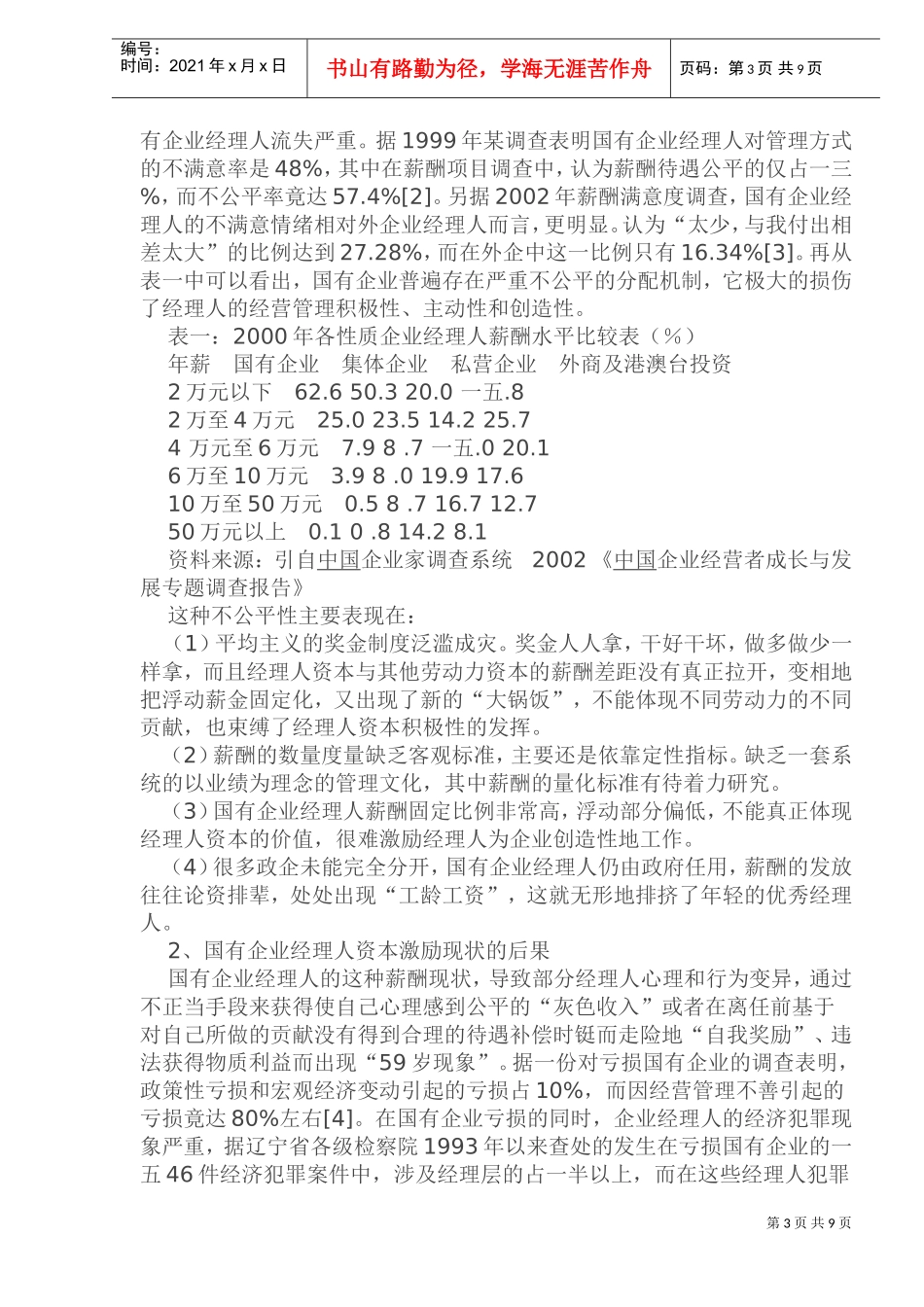 企业人经理薪酬量化浅析_第3页