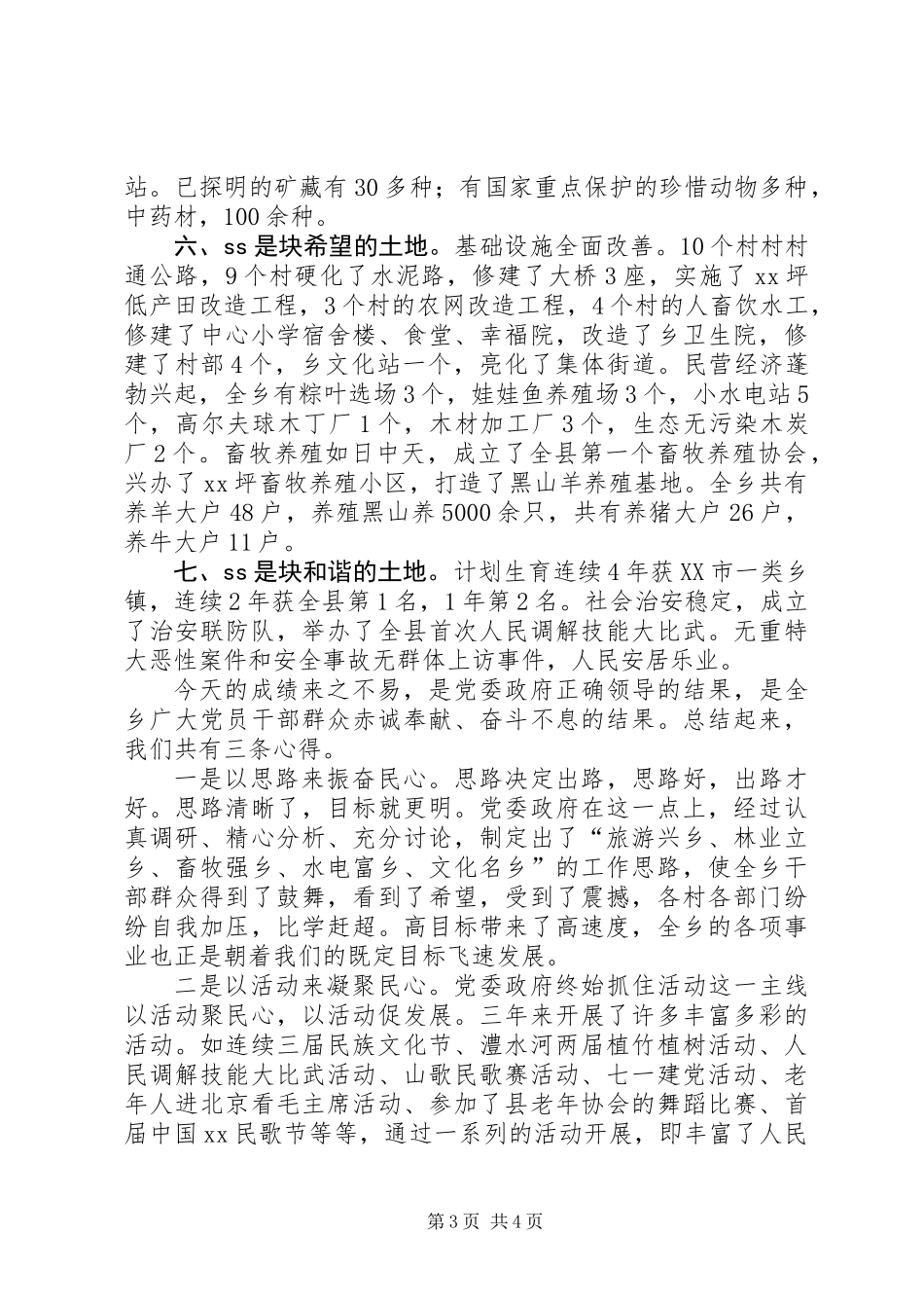 乡镇干部经验交流发言_第3页