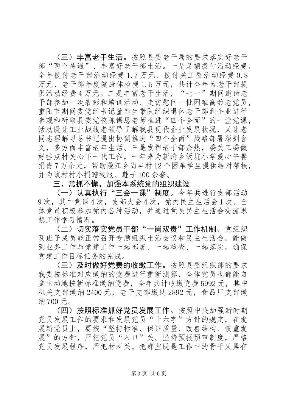 乡镇工信委党组年度党建工作总结_第3页