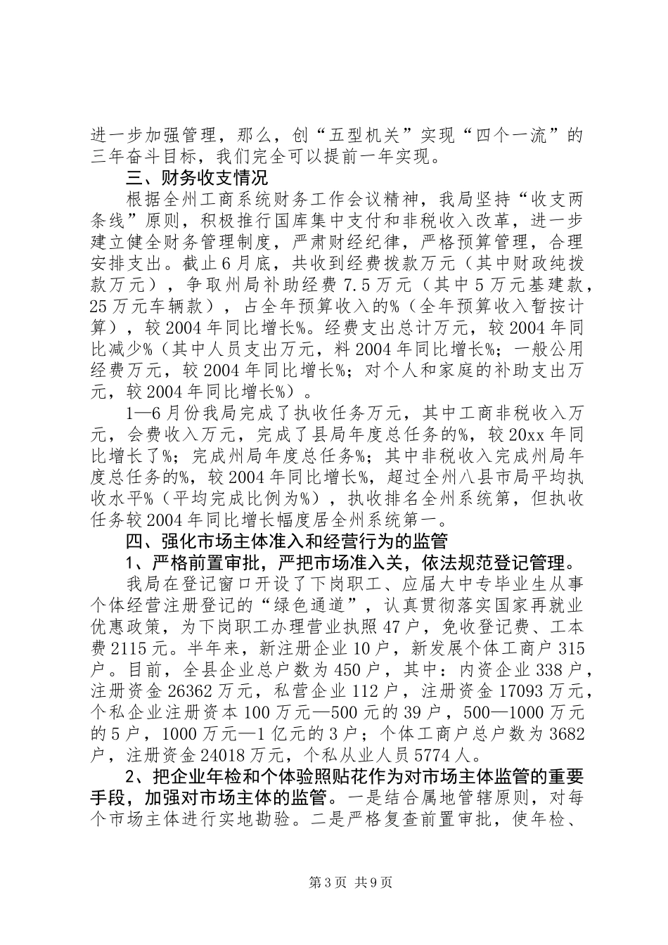 乡镇工商局上半年工作总结 (2)_第3页