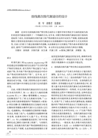 放线菌次级代谢途径的设计