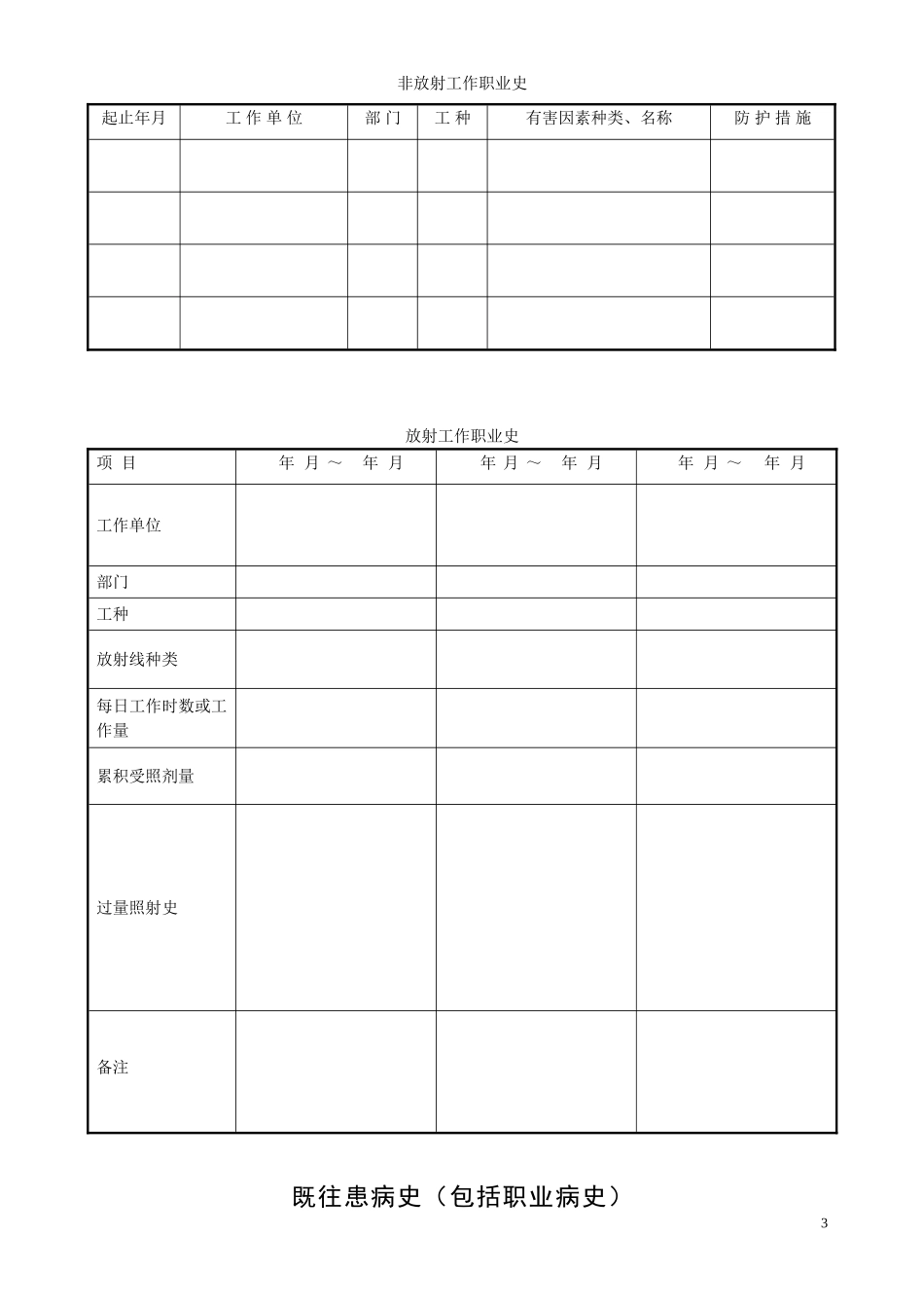 放射人员体检表_第3页