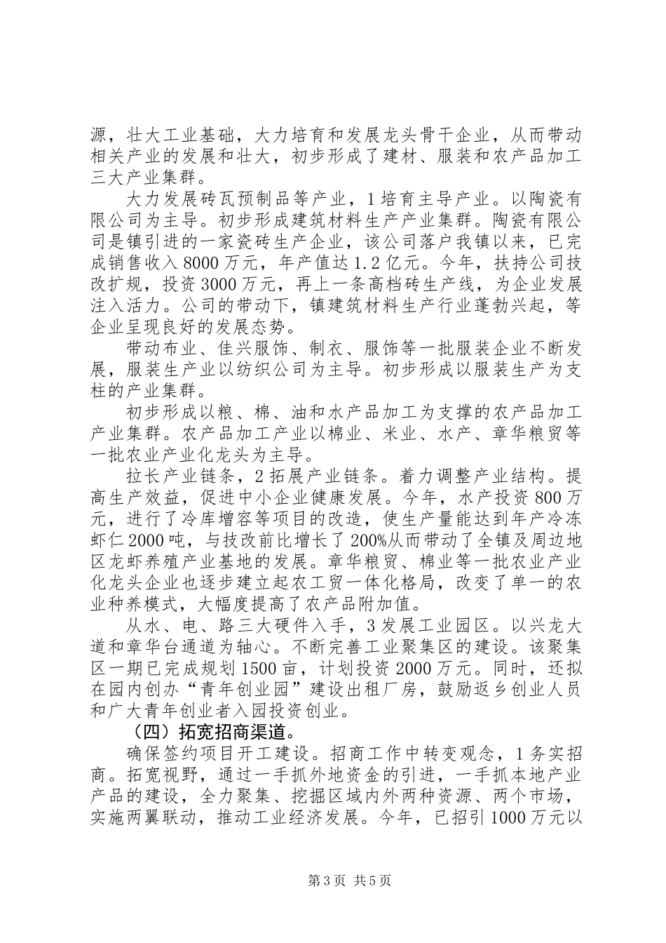 乡镇工业完善年终总结_第3页