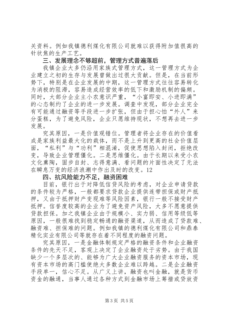 乡镇工业企业调研报告 (3)_第3页