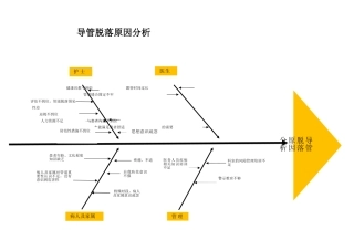 意外脱管鱼骨图分析