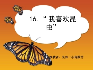 我喜欢昆虫（定）
