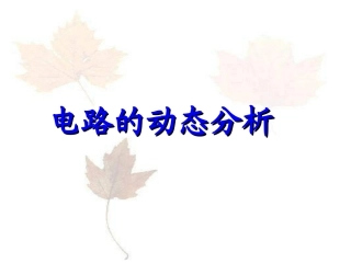 电路的动态分析
