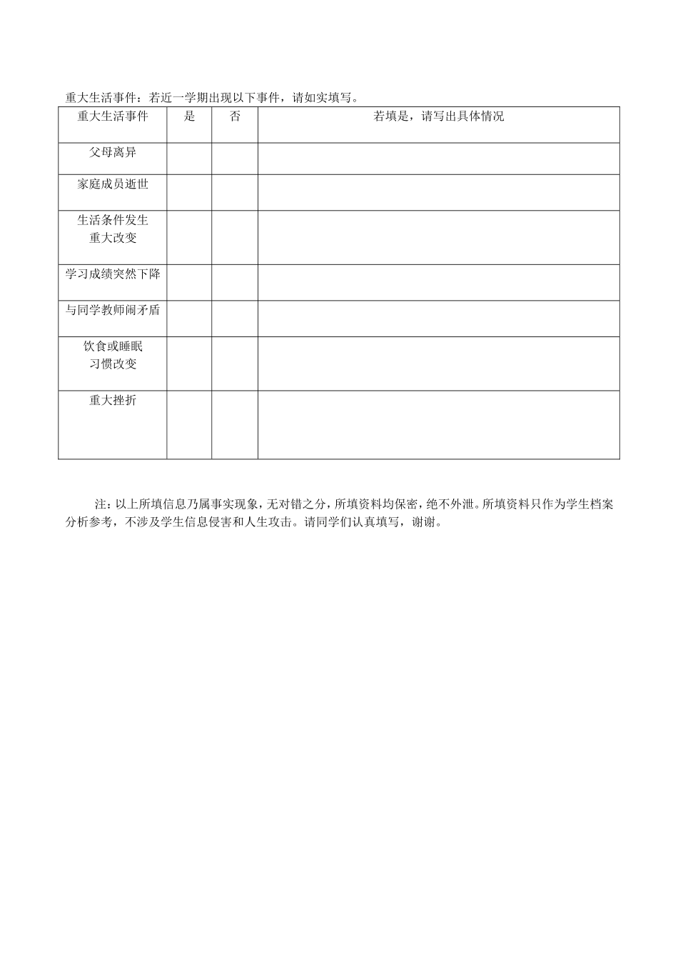 学生基本情况调查表 (2)_第2页