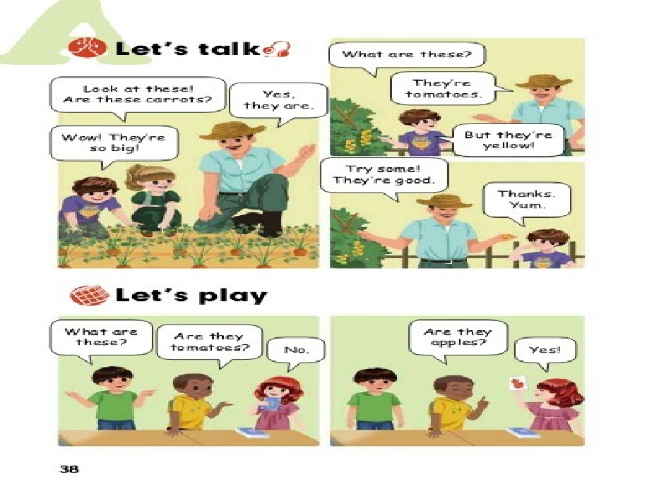 人教版小学四年级下Unit4AtthefarmPartALet’stalk课件（19页）_第1页
