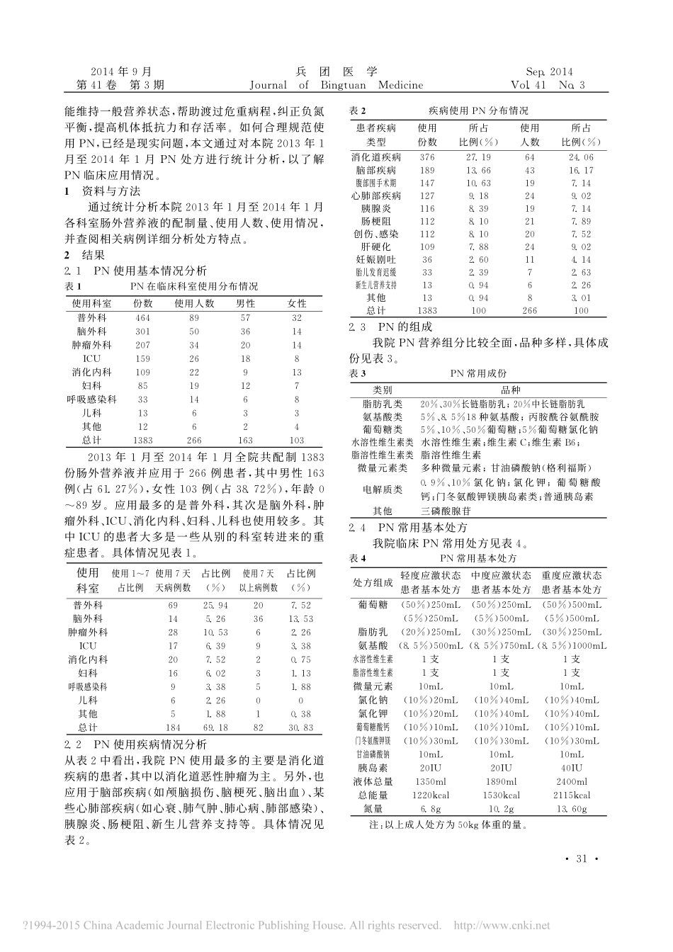 对医院肠外营养液使用情况的分析_第2页