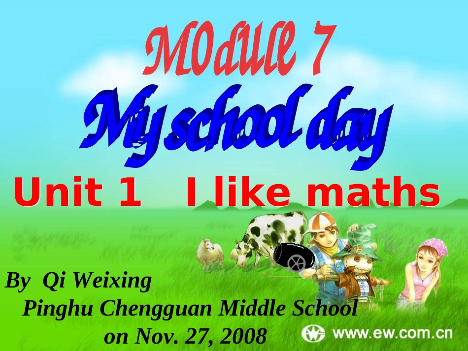 七年级上Module7MyschooldayUnit1Ilikemaths_第2页
