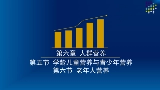 学龄儿童与青少年营养与老年人营养、三级公共营养师基础