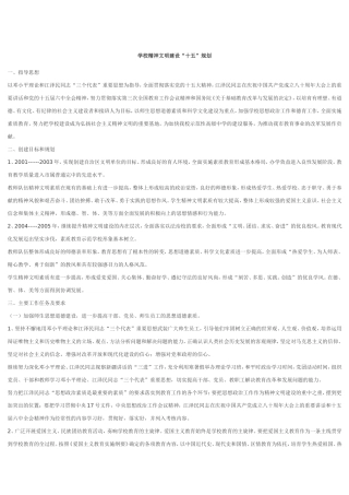 学校精神文明建设