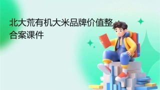 北大荒有机大米品牌价值整合案课件