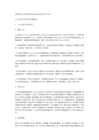 子宫颈正常组织学与细胞学
