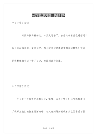 2024今天下雪了日记_4
