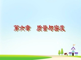 人教版八年级物理上册《第六章-质量与密度》复习课件（32页）