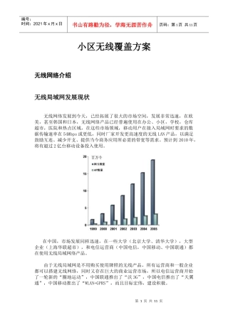 小区无线覆盖方案