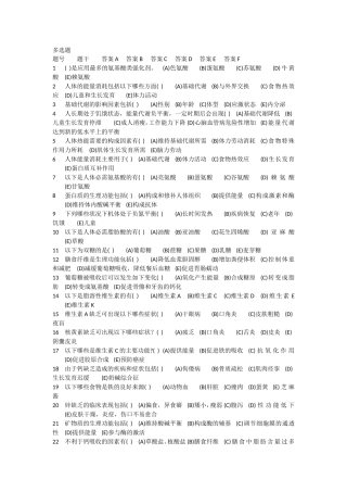 多选题库给学生(不带答案)