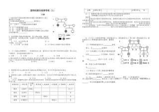 遗传的基本规律专练1