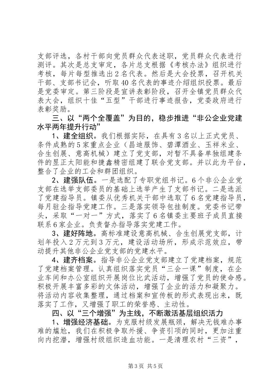 乡镇党委办年度组织工作总结_第3页