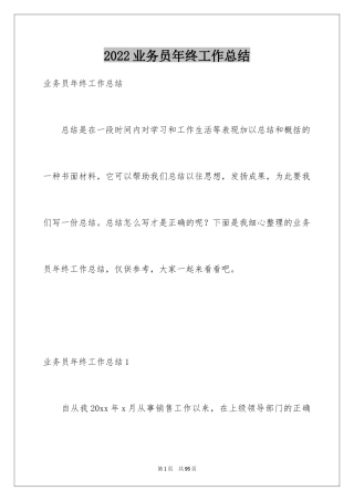 2024业务员年终工作总结_9