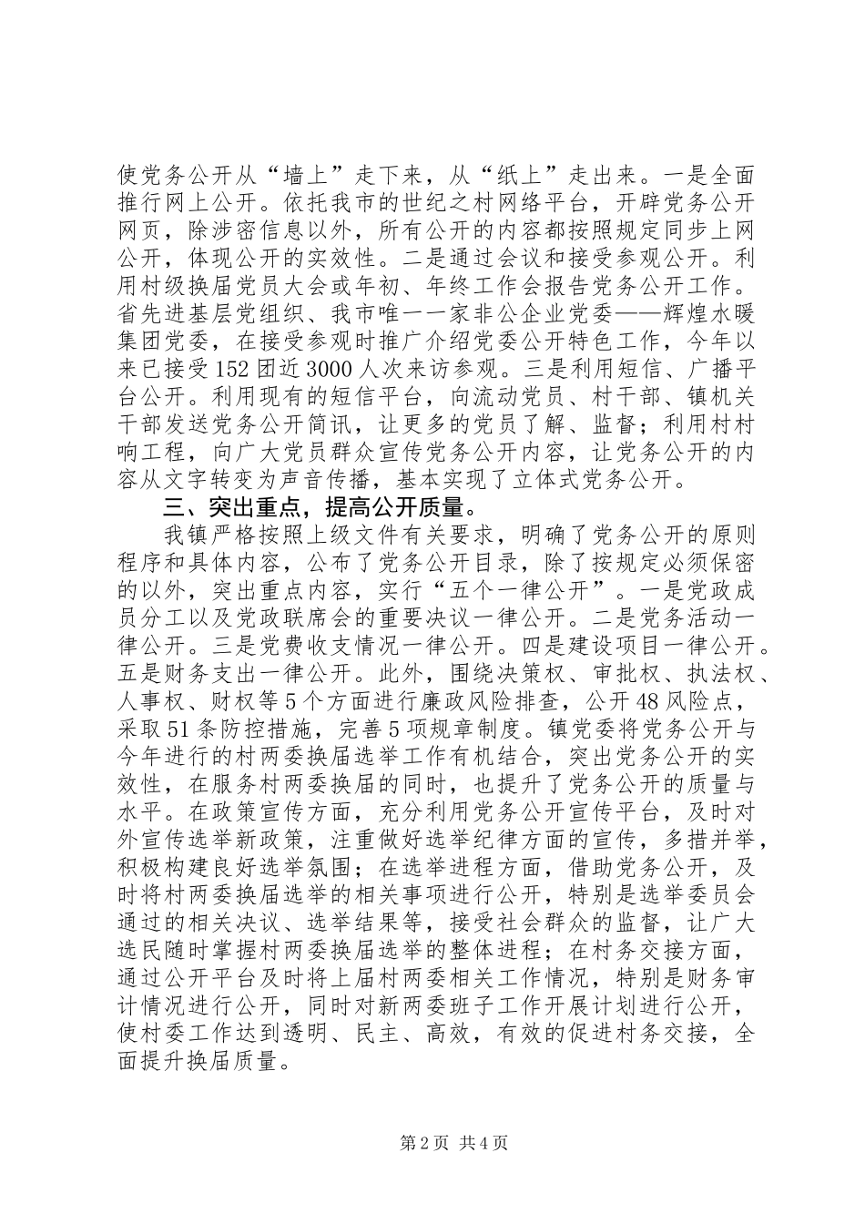 乡镇党务工作总结_第2页