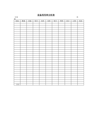 设备利用率分析表-2