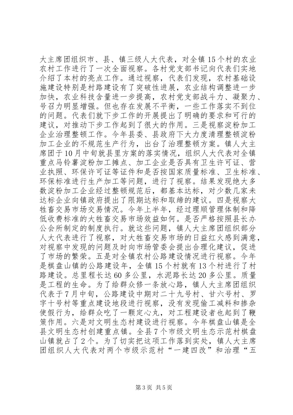 乡镇人大年度工作总结_第3页