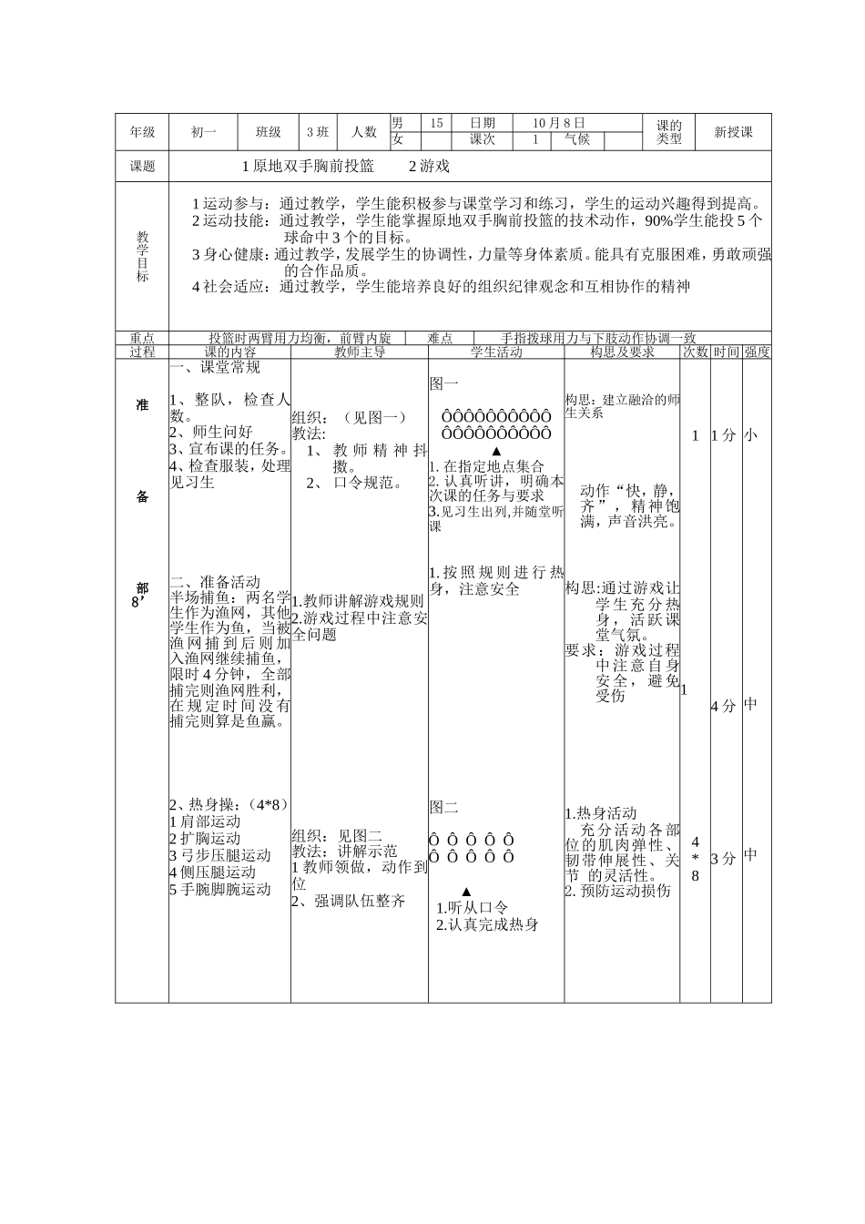 原地双手胸前投篮与游戏_第1页