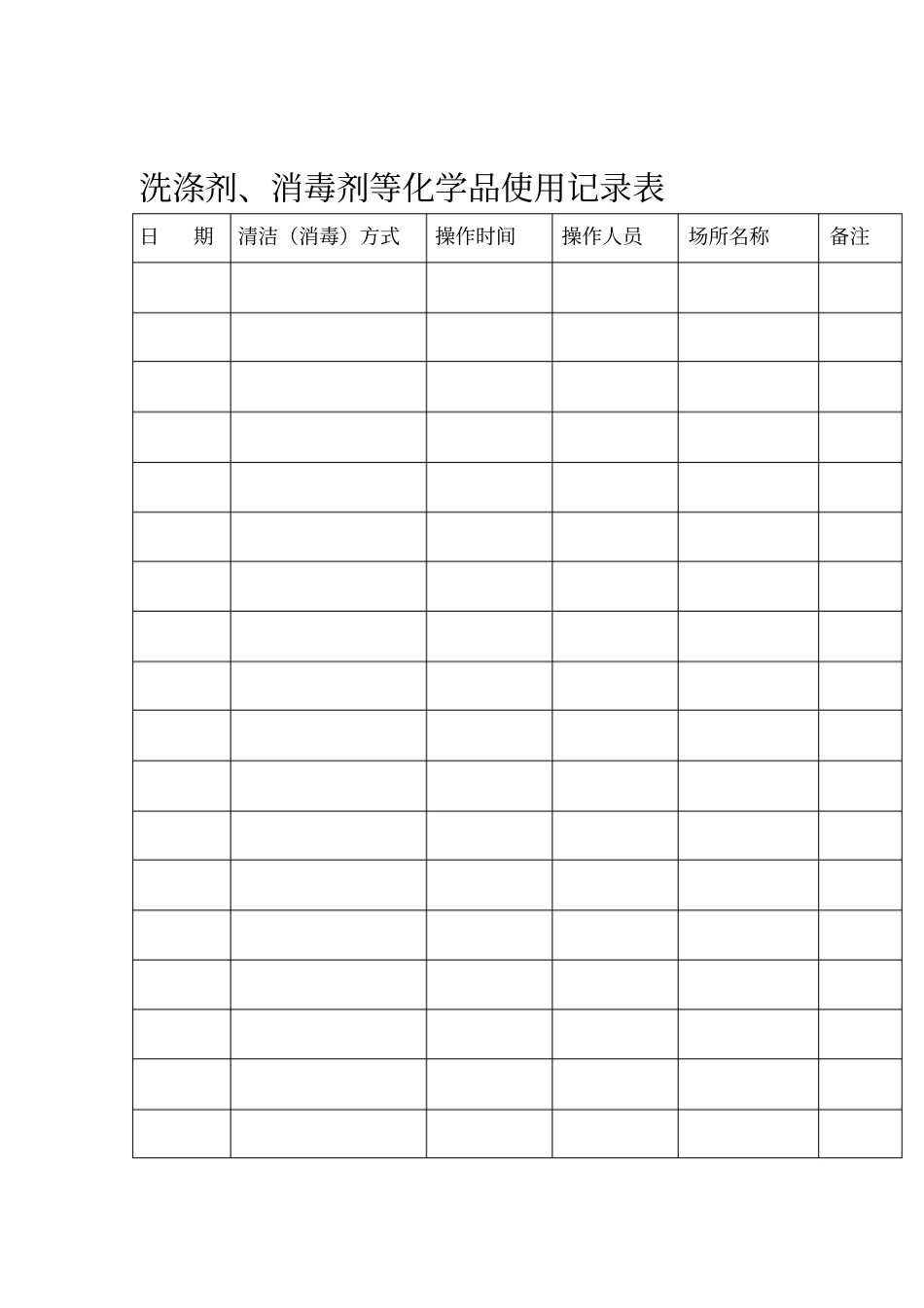 2018食品生产企业通用记录范本_第1页