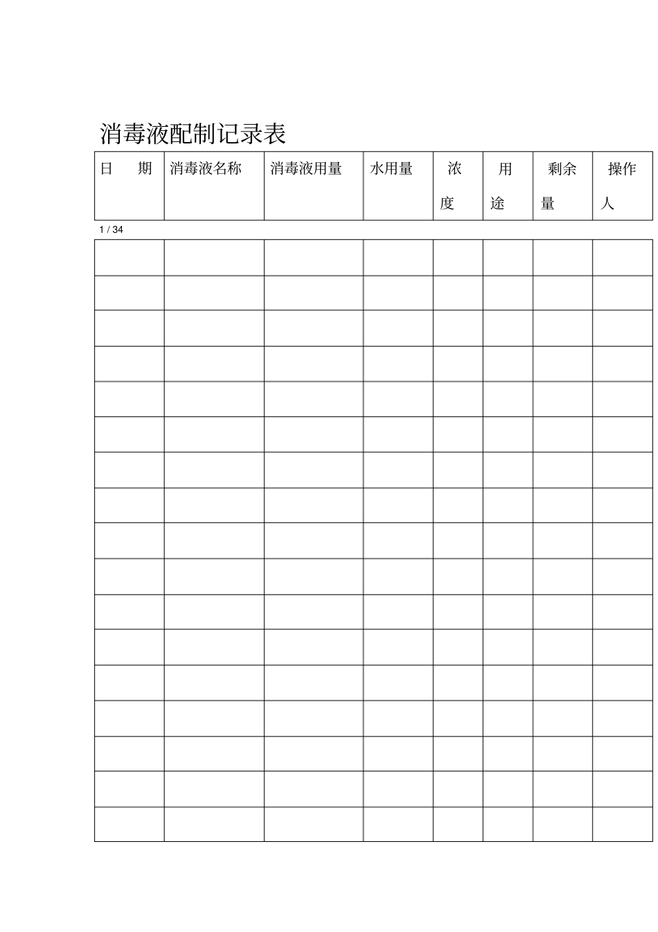 2018食品生产企业通用记录范本_第2页