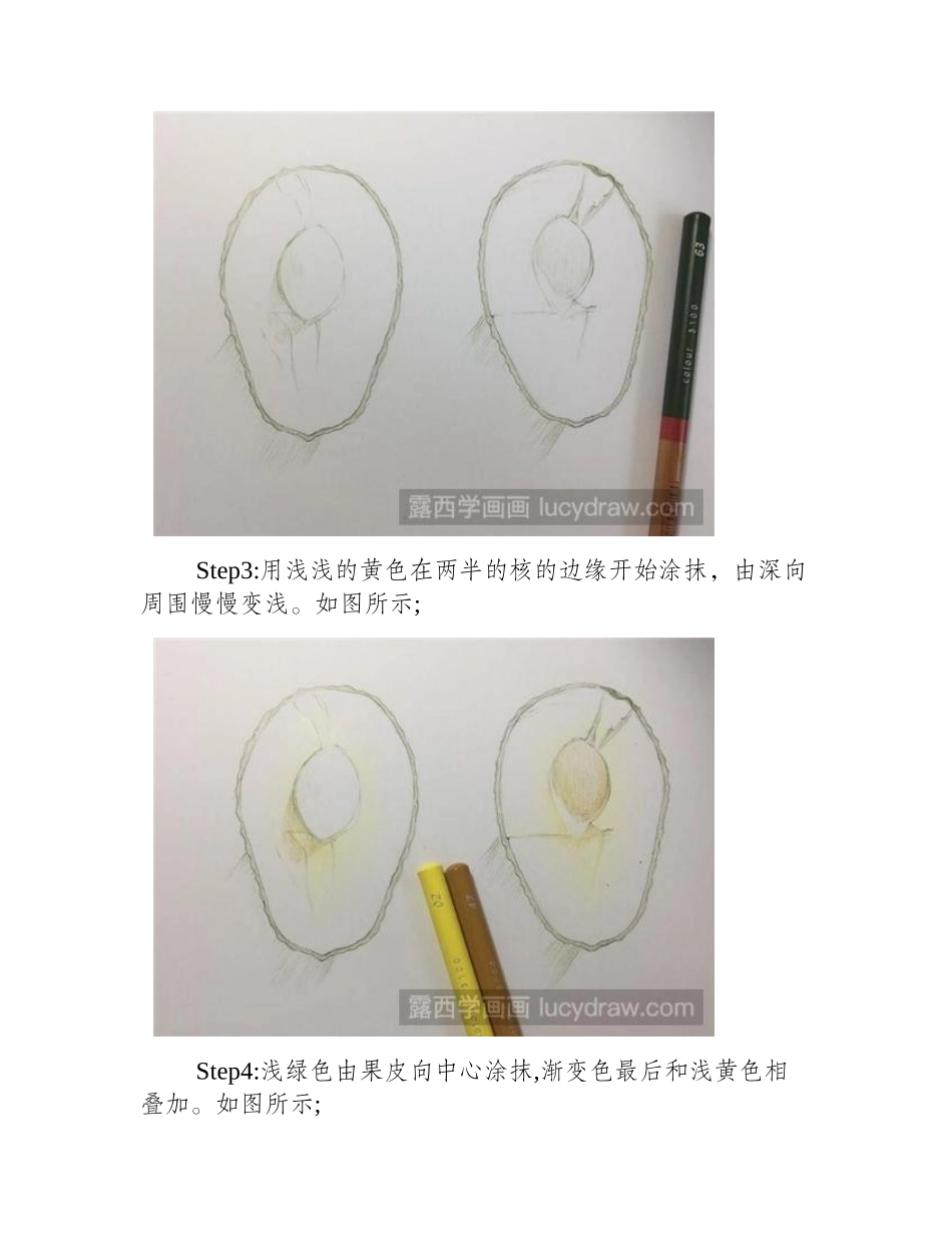牛油果彩铅画教程彩铅画教程_第2页