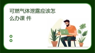 可燃气体泄露应该怎么办课件