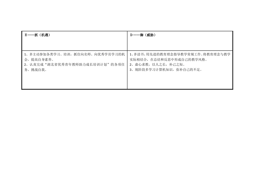（熊菲）个人SWOT分析表_第3页