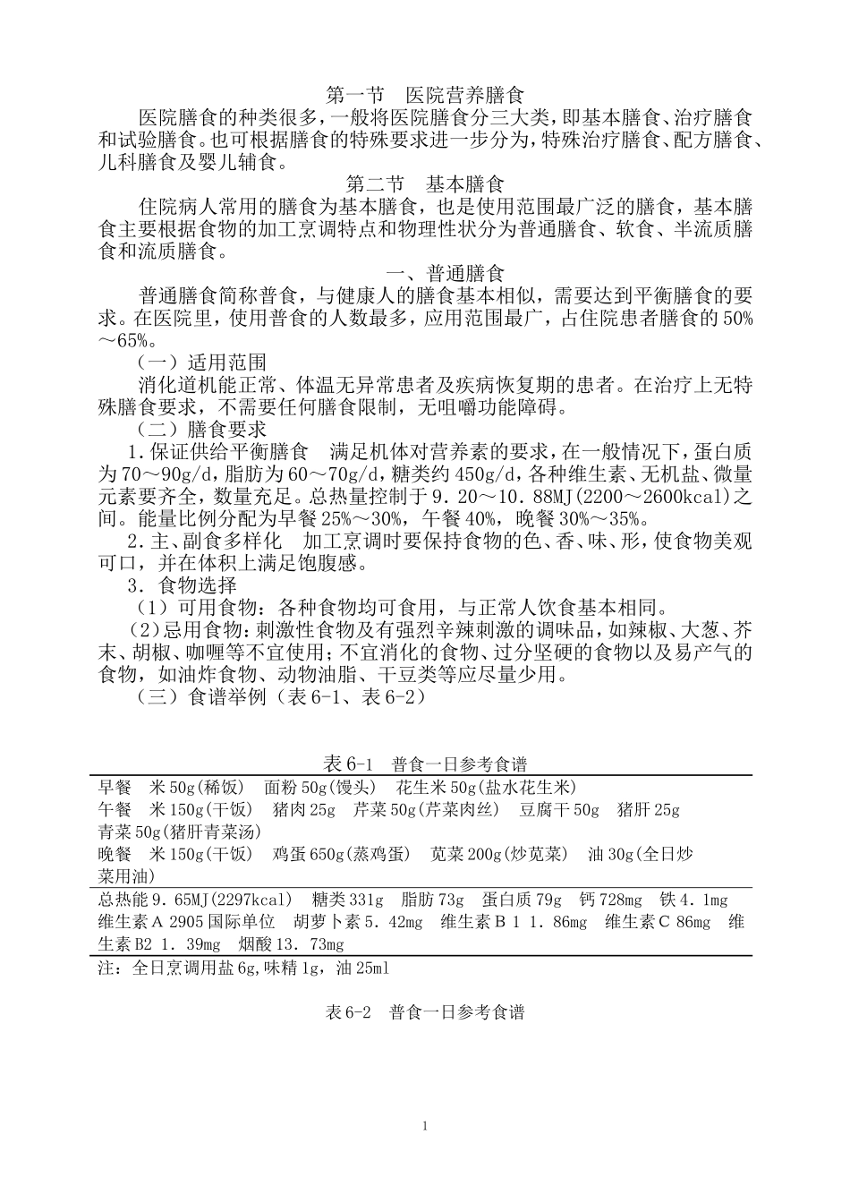医院营养膳食(书稿)_第1页