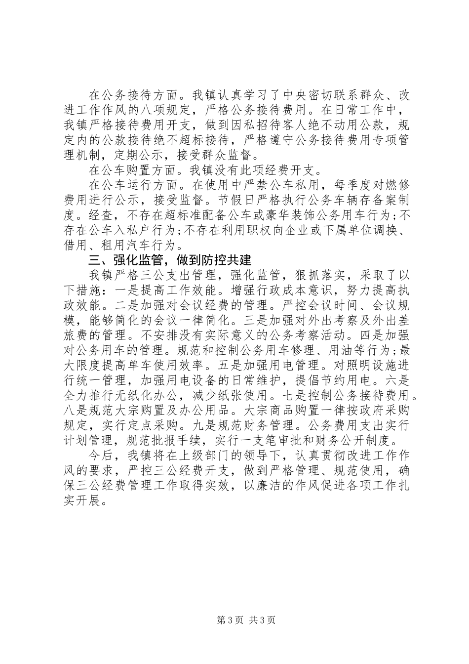 乡镇三公经费自查报告_第3页