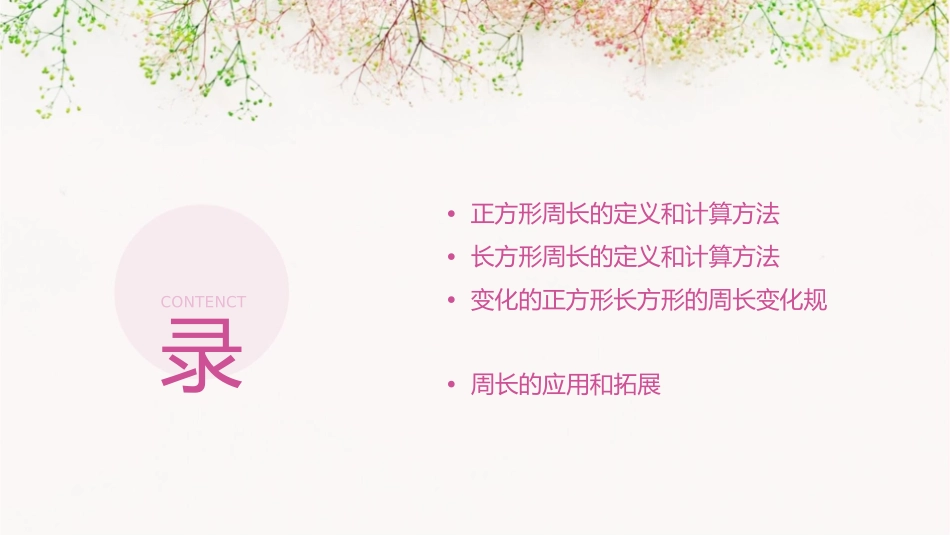 变化的正方形长方形的周长课件_第2页