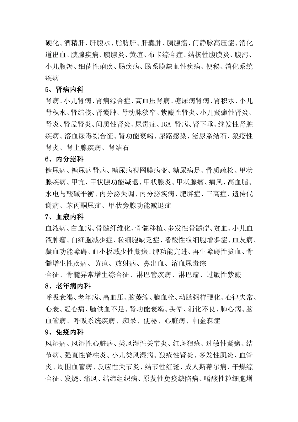 医院科室分类(最全版)_第3页