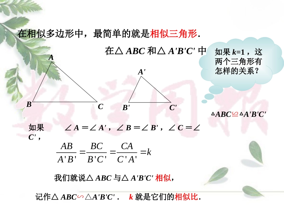 相似三角形第课时_第2页