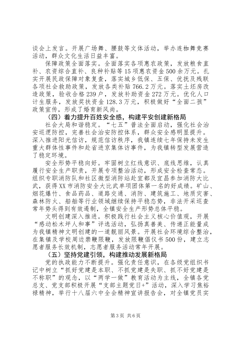 乡镇XX年度工作总结和XX年度工作安排_第3页