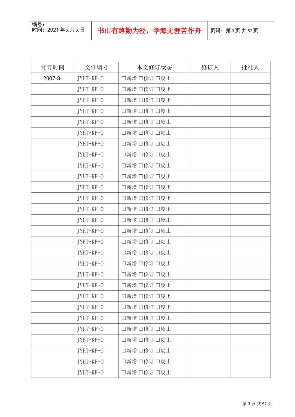 物业客服部ISO精品工作手册_第3页
